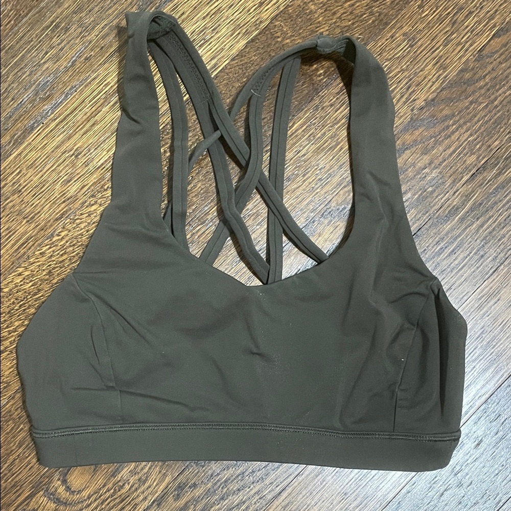 lululemon athletica Dark Green Sports Bra